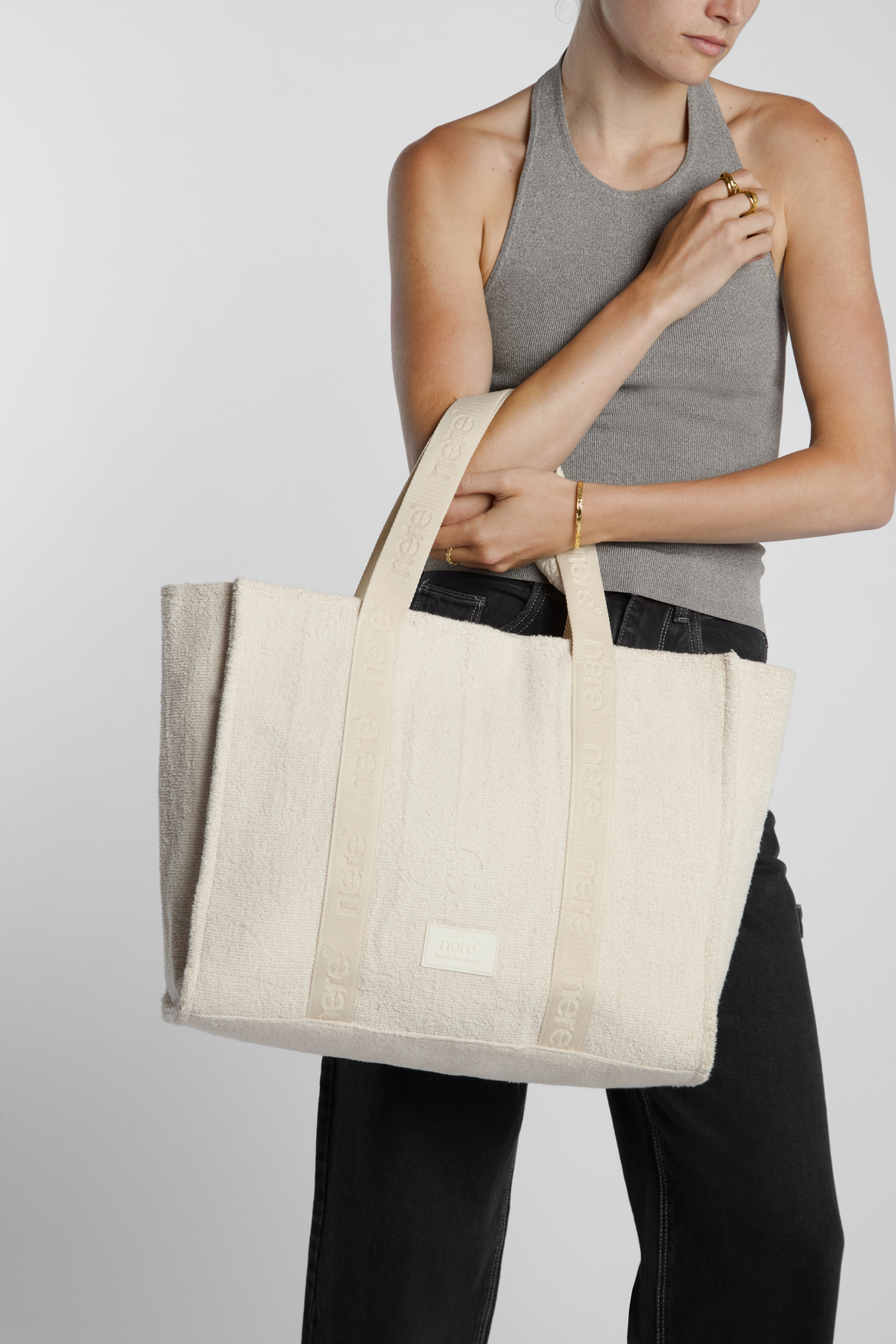 Beach Towelling Tote Bag