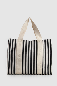 Beach Stripe Canvas Tote Bag