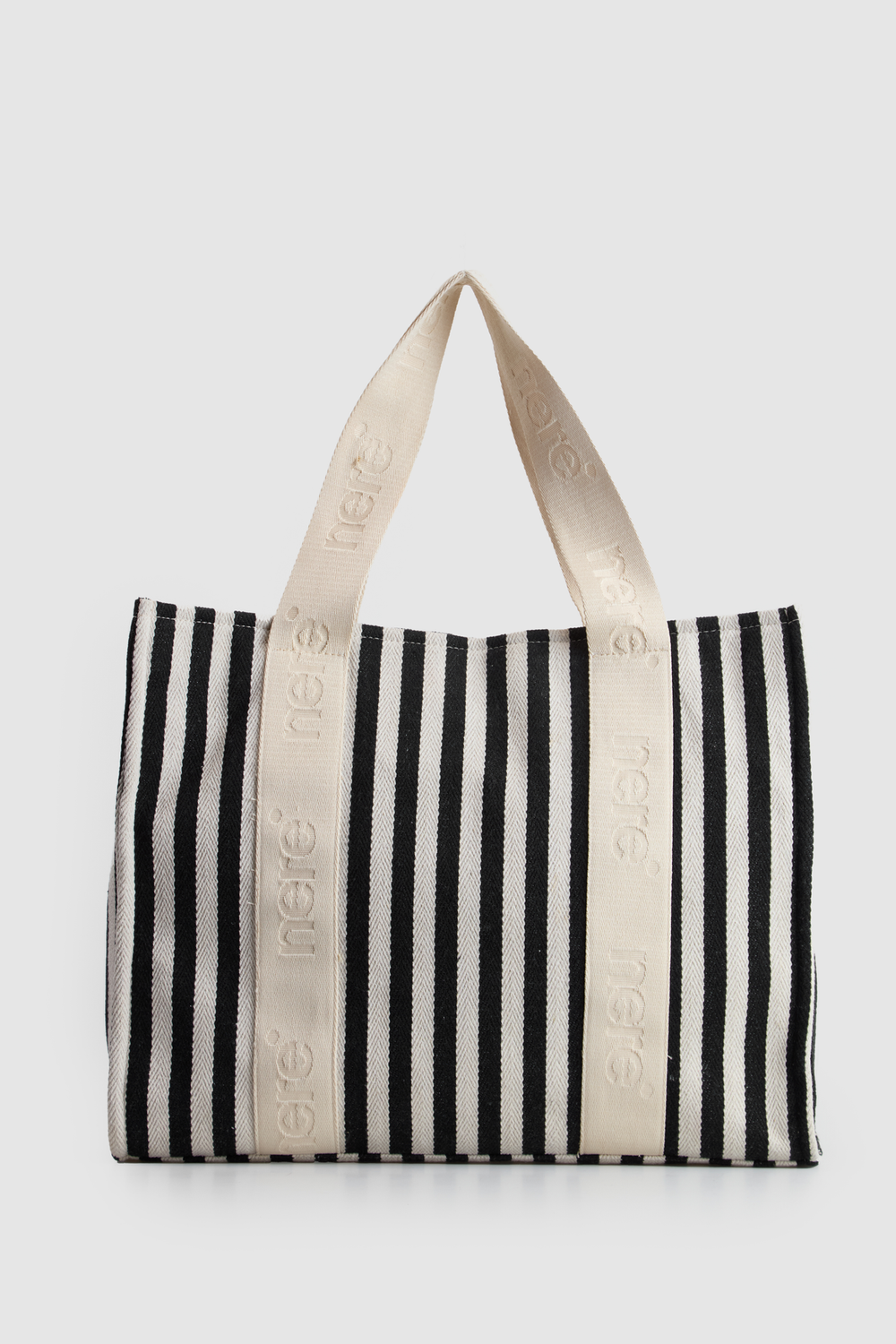 Beach Stripe Canvas Tote Bag