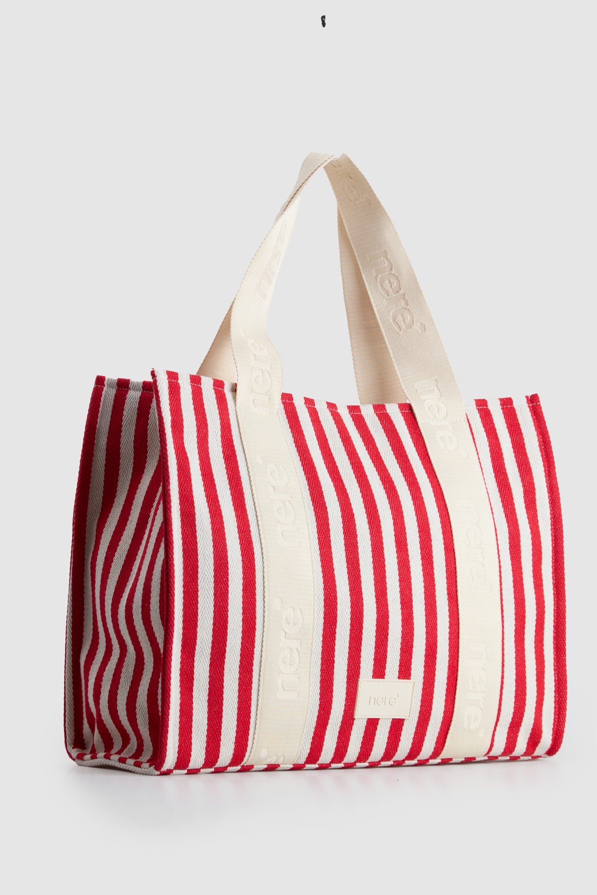 Beach Stripe Canvas Tote Bag