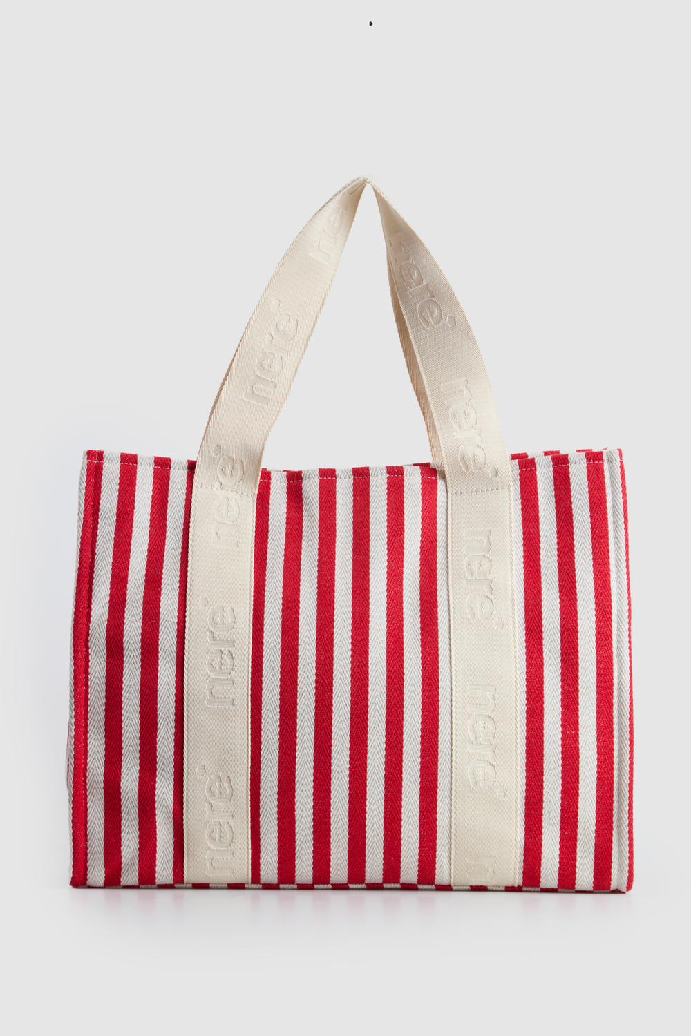 Beach Stripe Canvas Tote Bag