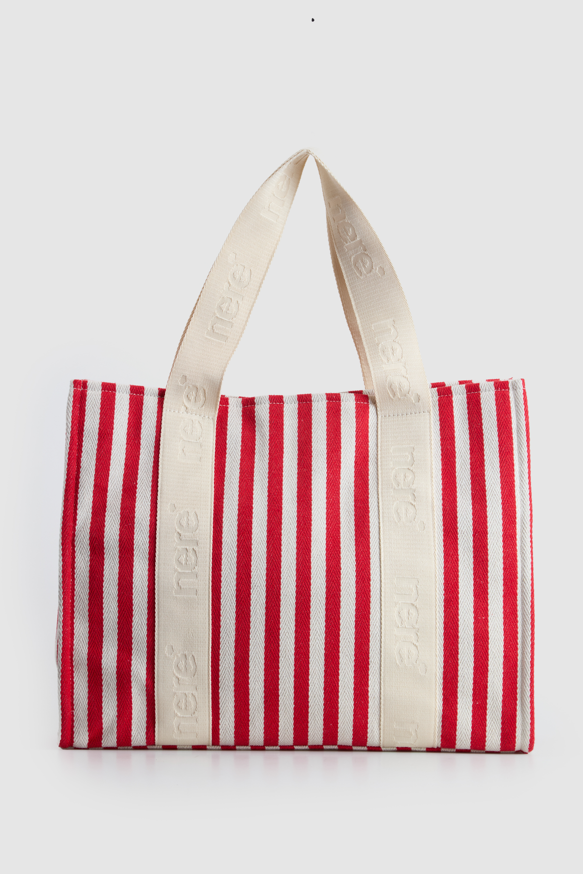 Beach Stripe Canvas Tote Bag